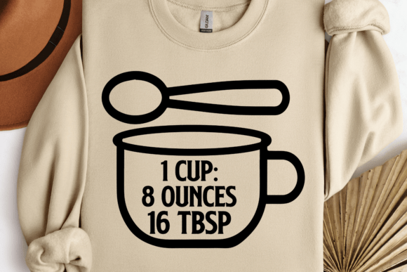 1 Cup 8 Ounces 16 Tbsp SVG: Kitchen Crafts & Graphics