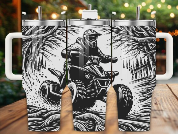 Atv Biker off: Graphics and Crafts for Branding