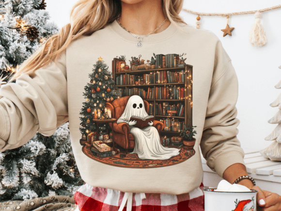 Christmas Book Lover Ghost: Graphics & T-Shirt Designs Review