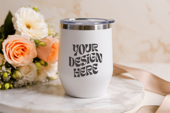Christmas Wine Tumbler Mockup 32: A Designer's Eye for Real Embroidery Projects