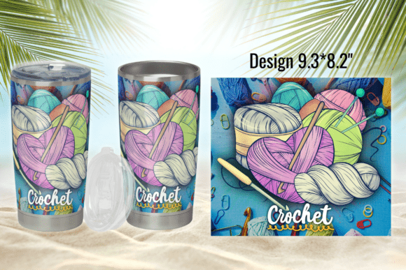 Crochet Skinny 20oz Tumbler Warp