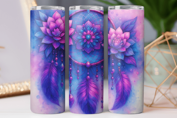 Dreamcatcher Floral Tumbler Design Graphics & Tumbler Wraps Review