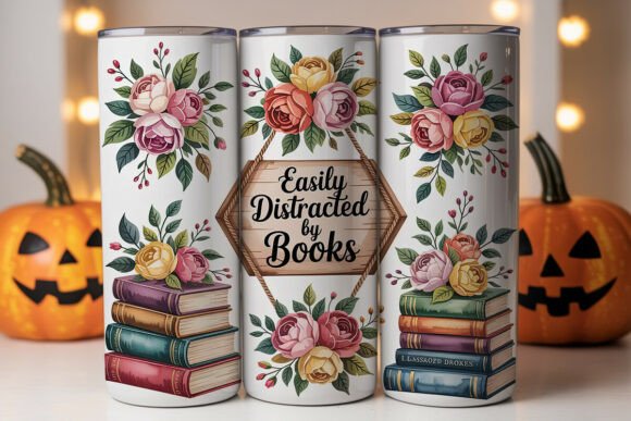 Easily Distracted by Books: Tumbler Wrap Graphics Review