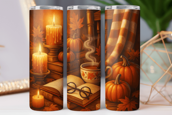 Fall Book Lover Tumbler Design Wrap Review