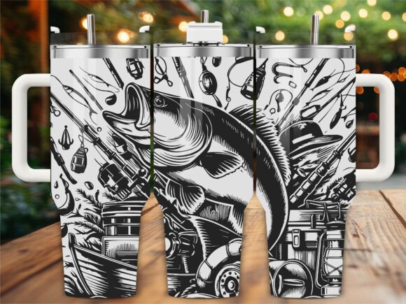 Fishing Boat Rod Tumbler