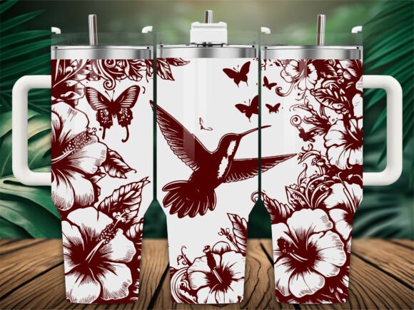Hummingbird in Nature: A Designer’s Take on a Tumbler-Ready SVG