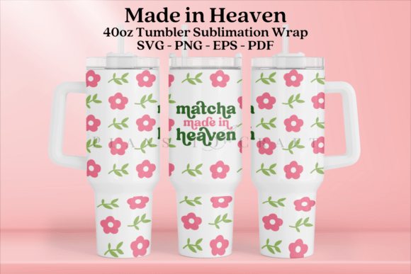 Matcha Made in Heaven 40oz Tumbler Wrap Graphics Review