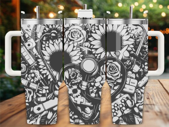Nurse Stethoscop Tumbler Wraps Graphics Review