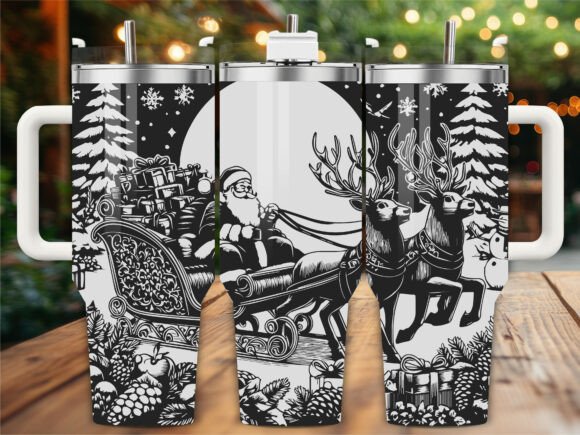 Santa Reindeer Tumbler Graphics and Crafts Review