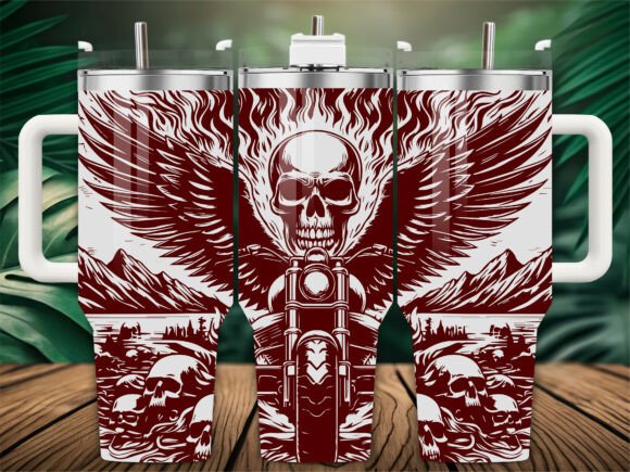 Skull Biker: Graphics for Crafts & Commercial Products