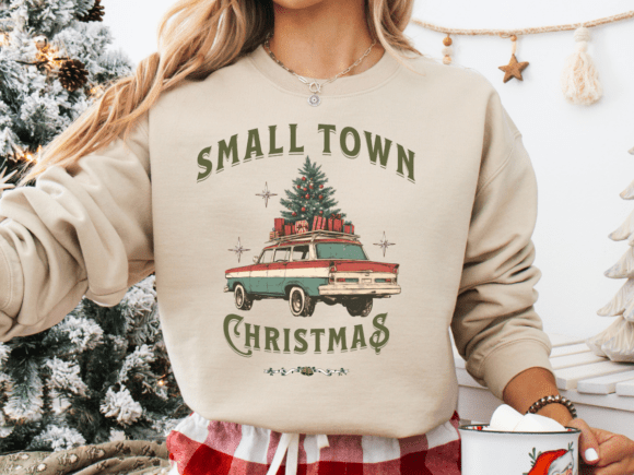 Small Town Christmas PNG: T-Shirt Graphics Review