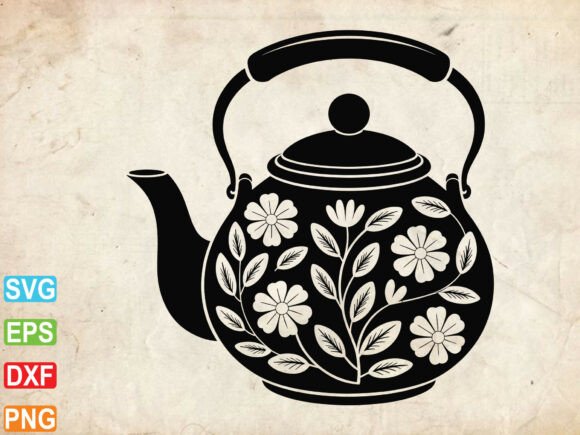 TEAPOT SVG, TEACUP Svg, Tea Pot Graphics & Crafts